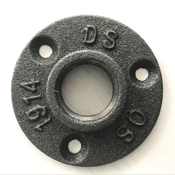 

DN15 DN20 3 holes Iron Cast Floor Flanges Casting Antique Flange Base Bracket Tube Pipe Loft Industrial Style Pipe Fittings