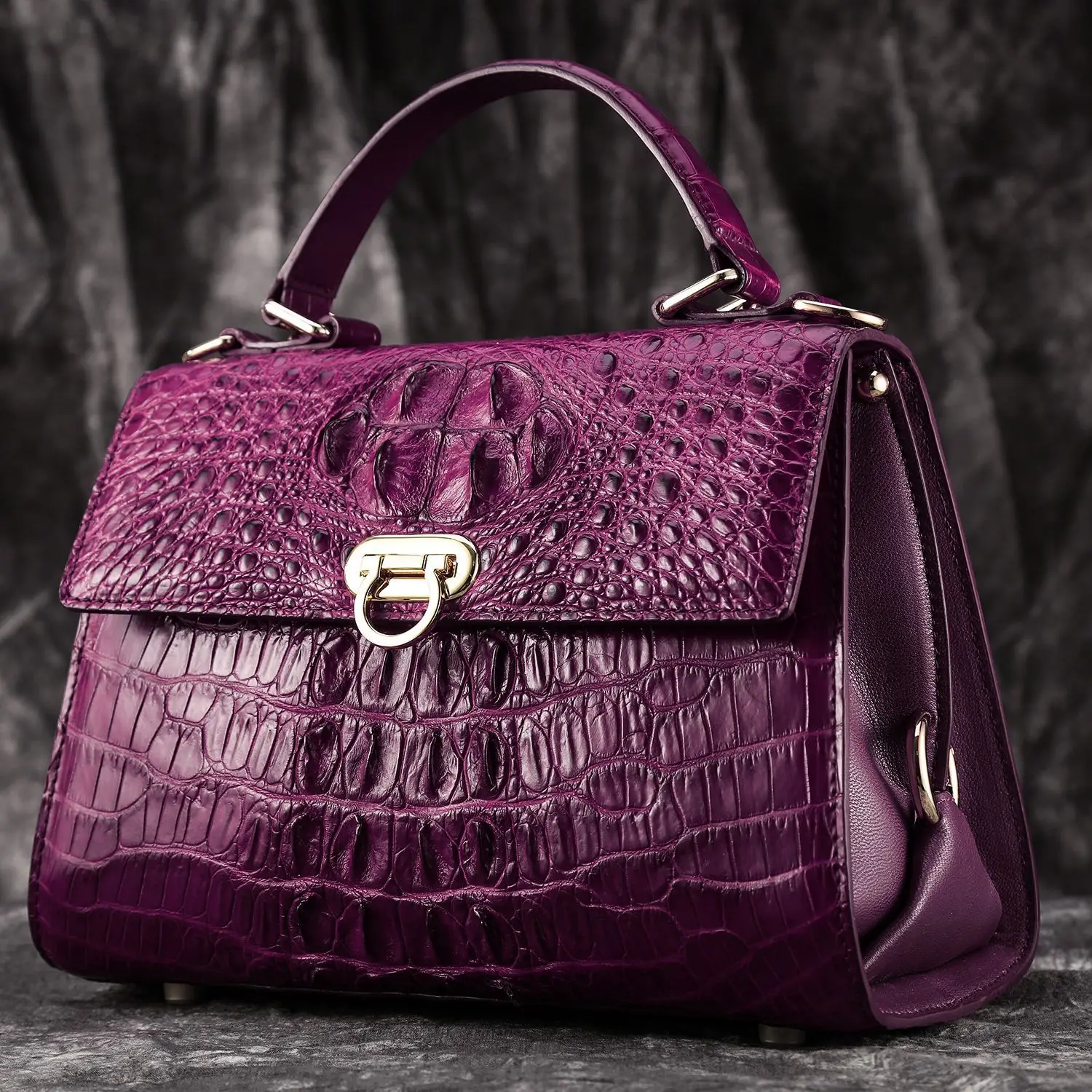 Настоящая крокодиловая сумка с черепом, женская сумка из натуральной кожи, посылка на одно плечо, сумка на плечо, роскошные сумки, женские дизайнерские сумки