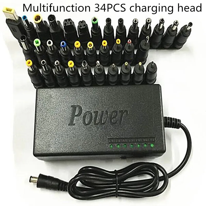 

Flashcolor 2018 Year Universal Laptop Charger Notebook Power Adapter External Chargers 96W Adjustable Voltage 34P charging head