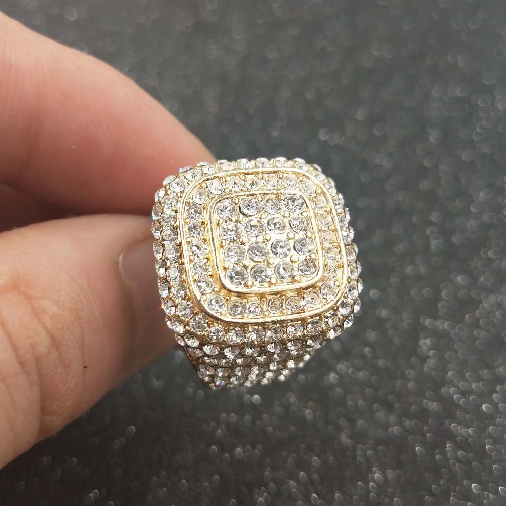 Роскошные кольца с цирконием золотого цвета для Мужчин, Ювелирные изделия, свадебные кольца, обручальные кольца, мужские кольца с Т-образным кольцом "anillos Bijoux", подарки Y30