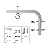 90 Degrees Bracket Projection Screen Hanger Adjustable Ceiling Mount For HD Projector Screens L Shape Hook Holder - Image 5