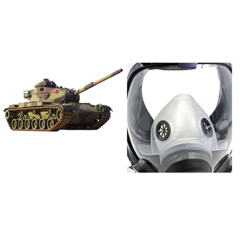 Противокислотная противогаз защитная маска для промышленности, распыление пыли, полный респиратор, противогаз с фильтром, чехлы