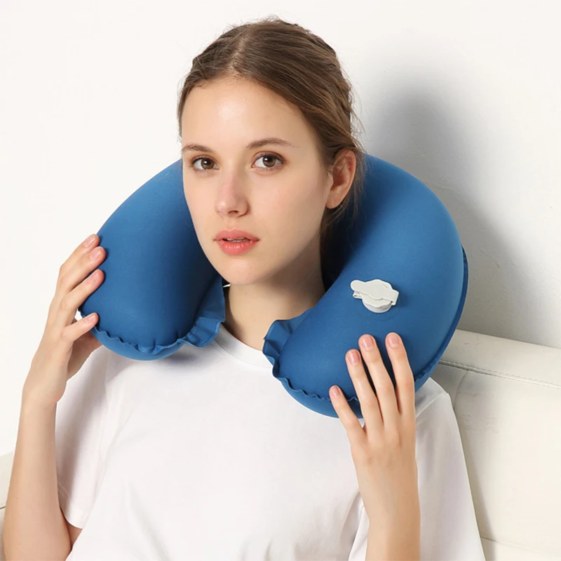 Мягкая ТПУ u-образная подушка для путешествий для самолета надувная Шейная подушка для путешествия аксессуары удобные подушки для сна домашний текстиль