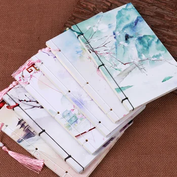 

2017 A5 Soft Copybook Printed Vintage Chinese Style Paper Notebook notepad diary note book student stationery Gift diary