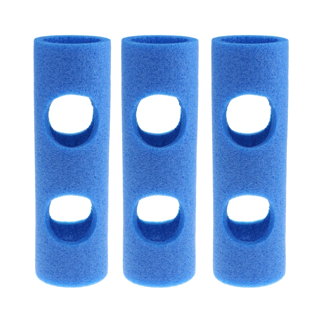 3Pcs Swimming Pool Foam Noodle Connector Builder with 2 Cross Holes - Water Toy Chair Float Bed Connection Joint Accessories