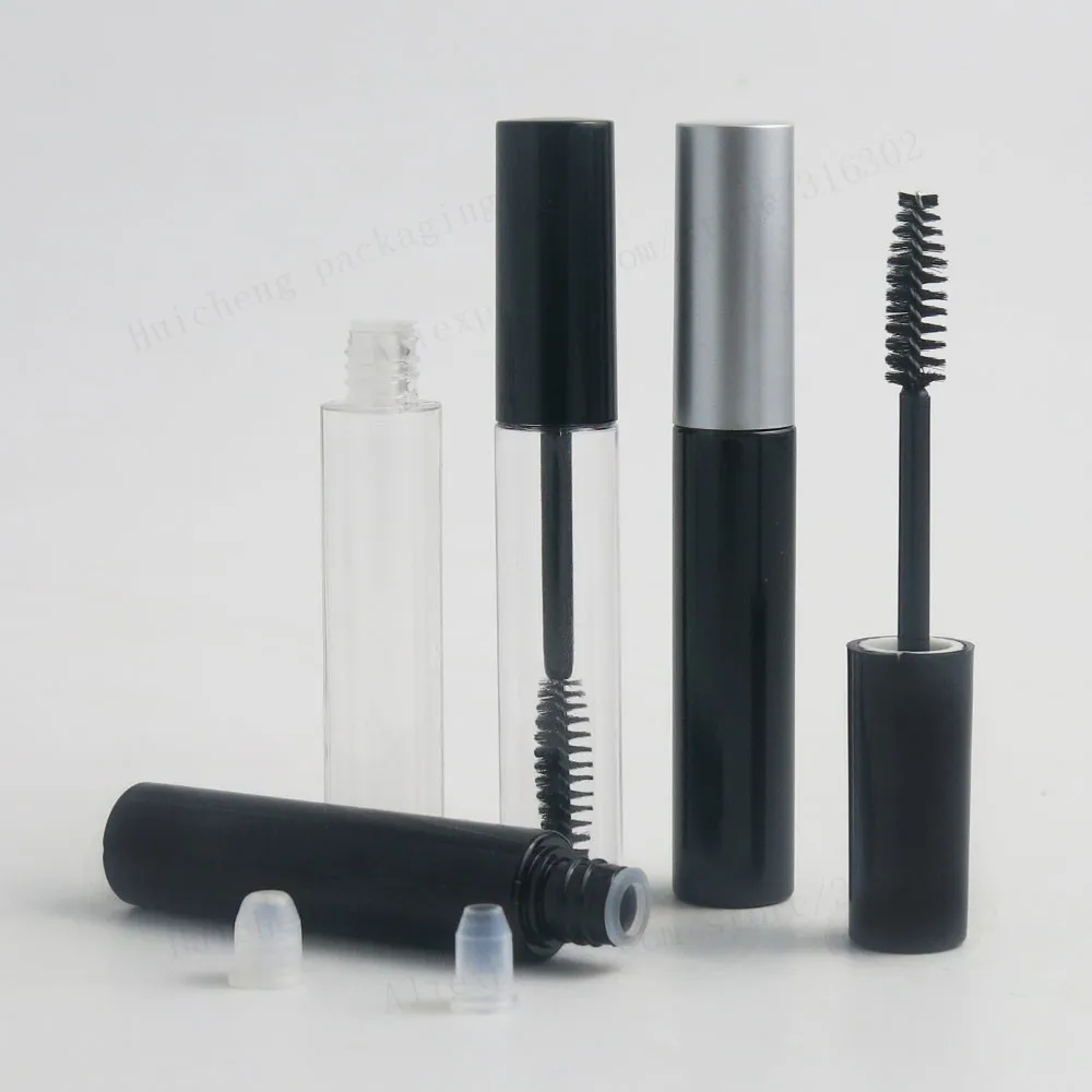

Free shipping - Promotion 24/lot 10ml Transparent Mascara Tube with Silver Top,10CC Cosmetic Tube, Eyelash growth liquid tube