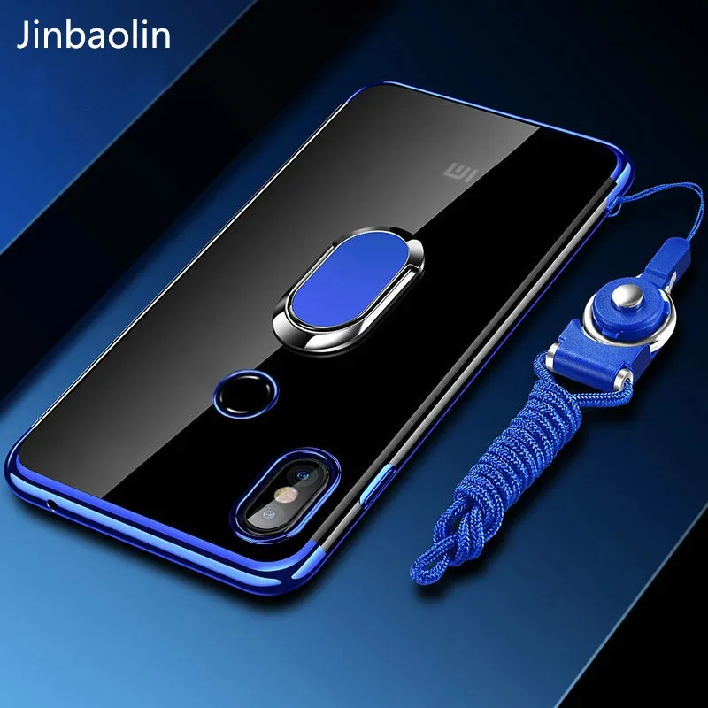 

cover case for xiaomi a2 Lite case mi a2 case Design Armor Shockproof magnetic car stand cover for xiaomi mi 8 a2 lite case rope