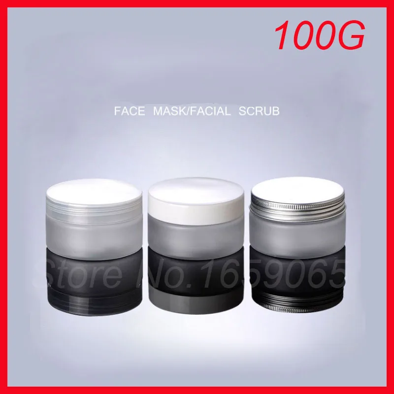 100 ML matt white PET cream face mask bottle container cream jar