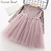 Humor Bear Long Sleeve Children Dress New Autumn Fashion Style Baby Girls Dress Party Princess Dress Kids Dress Children Clothes ► Photo 2/6