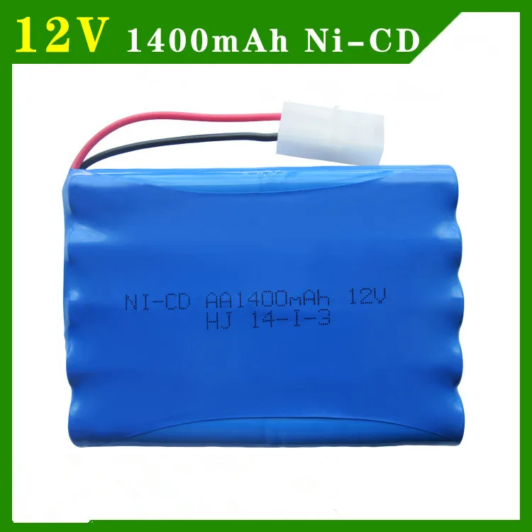 Cncool 12 v 1400 mah ni-cd aa аккумуляторные батареи аккумулятор cd ni c перезаряжающийся