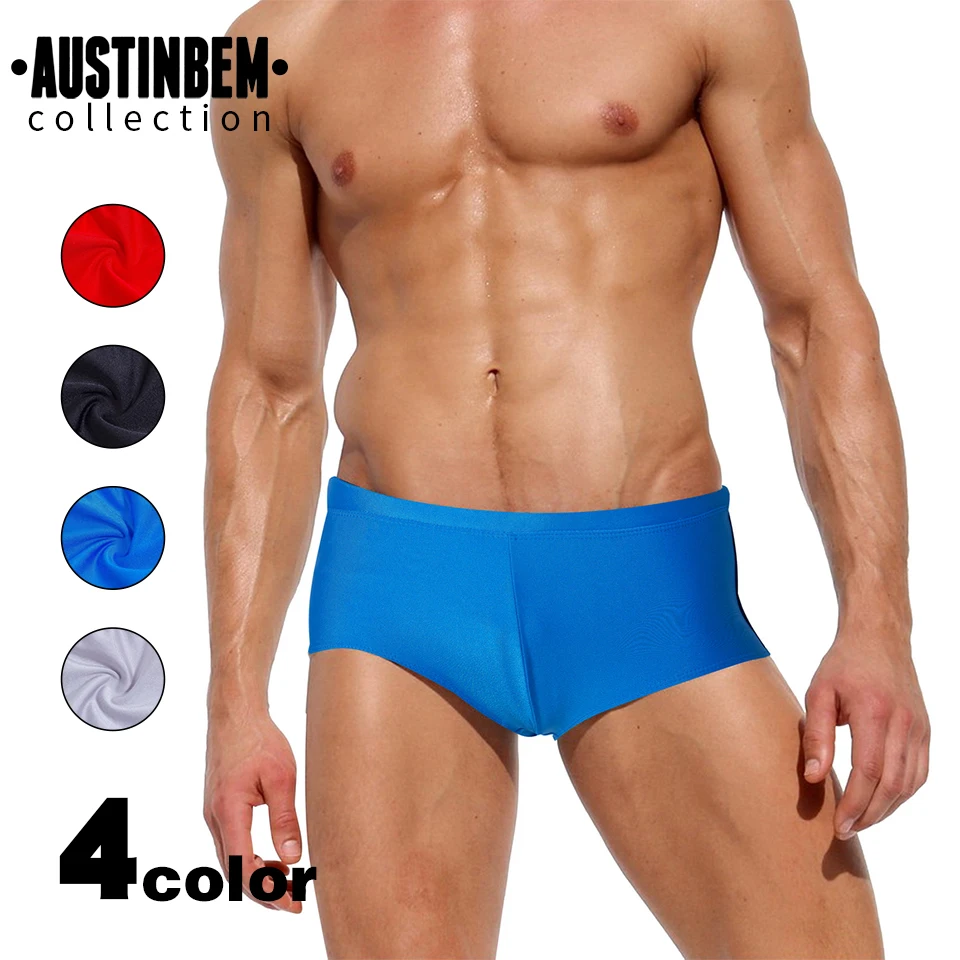 

Austinbem Swimwear Men Patchwork Swimming Trunks Mens Bathing Short Gay Swimsuit Zwembroek Heren Short De Bain Homme 213
