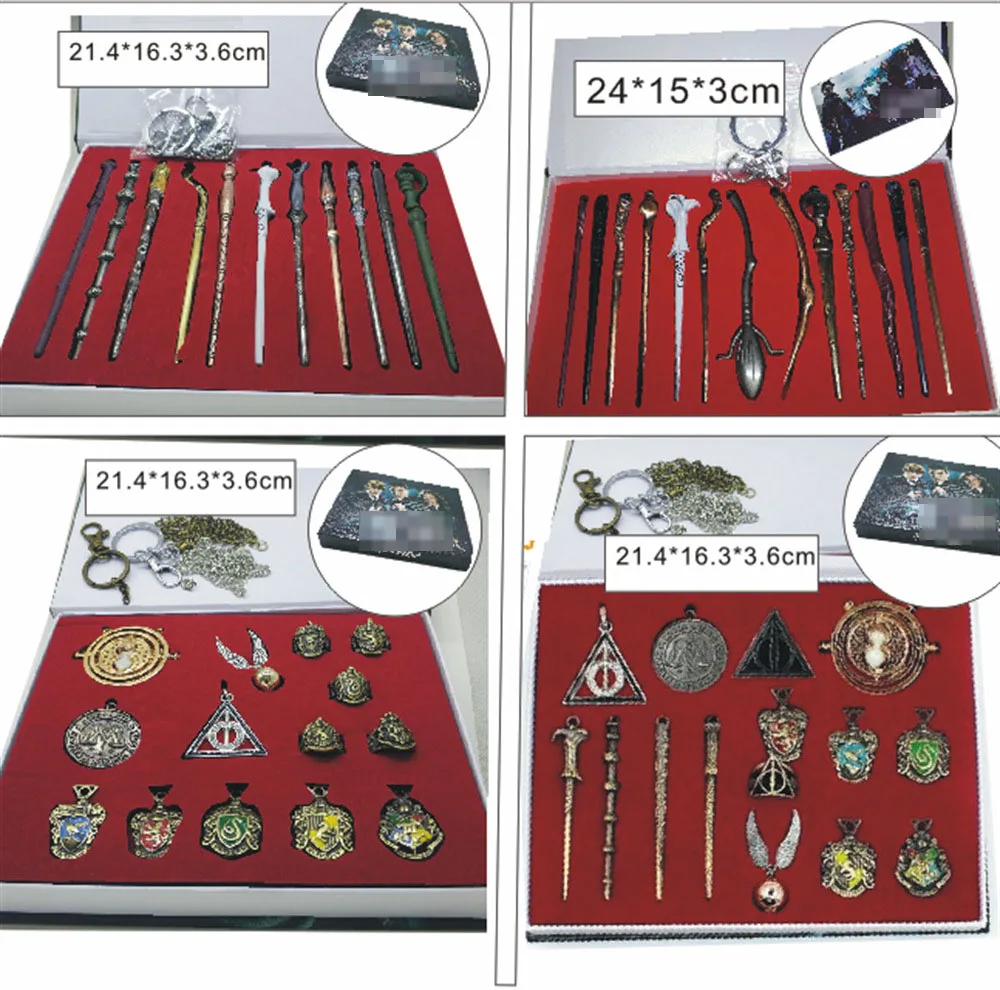 

11/15pcs Harri Potter Magic Wands Hermione Granger Lord Severus Snape Neville Wand Narvissa Dumbledore Time Turner Gift Toys Set