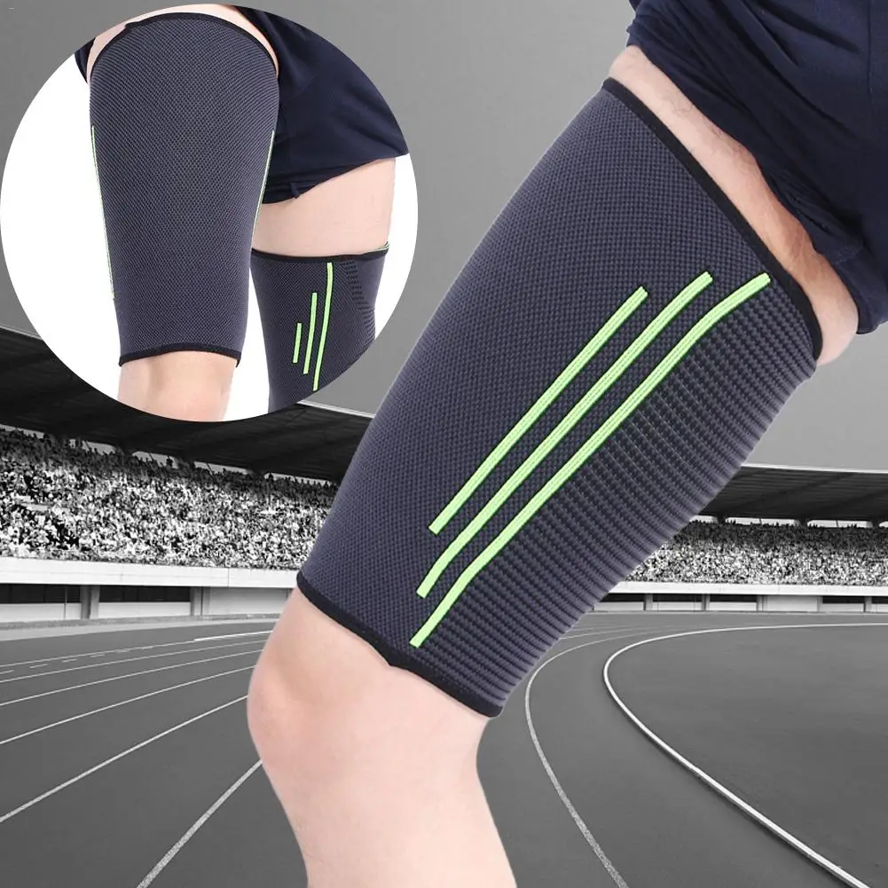 

Men's Sport Leg Warmers Compression Socks Running Riding Soccer Leg Protection Shin Guards Thigh Wrap Four-sided