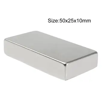 

N52 50x25x10mm Super Strong Cuboid Magnet Rare Earth Rectangle Neodymium Block