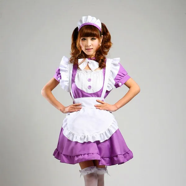 

7 styles Japanese Sweet Maid Dress anime Inu Boku Secret Service Cosplay Costumes Lolita Apron Uniform Dress Set Inu x Boku SS