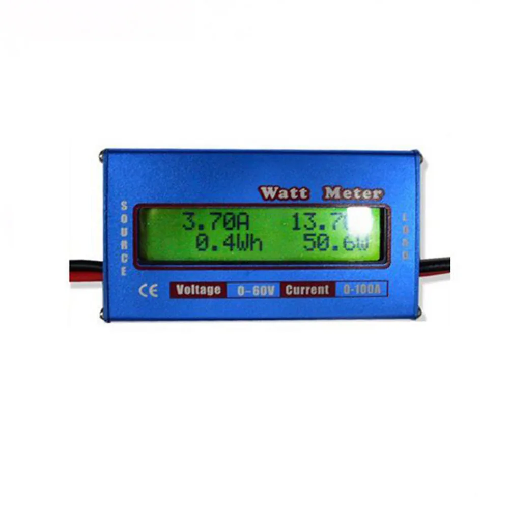 

10 Pcs High-accuracy Power Meter Promotion 10Pcs/lot RC Watt Meter Checker DC 60V 100A Balance Voltage Battery Power Analyzer