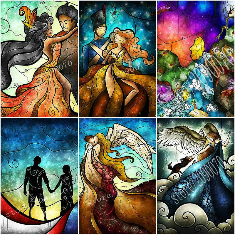 

5D Diy Diamond Embroidery Christmas Gift Diamond Mosaic Cartoon fairy Full Diamond Painting Cross Stitch Decoration Kit