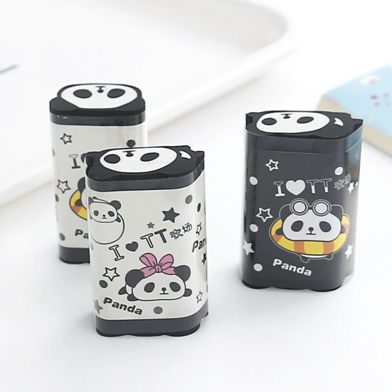 

Kawaii Panda Erasers Mini Animal Rubber Lovely Students Fashion Korean Stationery Office School Supplies Correction Stationery