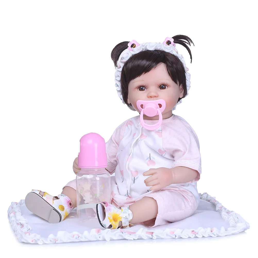 

2018 New 40cm Reborn Doll 3D Lifelike Jointed Baby Girls Simulation Playmate Toy Photograph Props