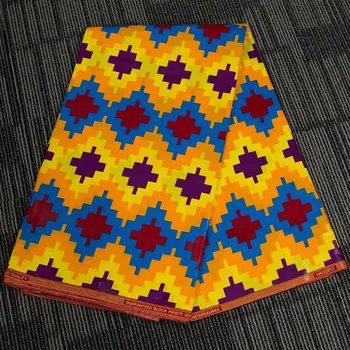 

Contrast Colour Printed African Batik Cloth Fabric For Women Dress Men Blazer 2019 New Sewing Wax Cloth Fabric Nigerian Fabric