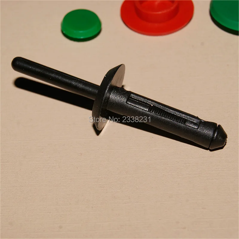 20pcs PLASTIC POM POP RIVETS ASSORTMENT POPRIVET POLY BEVEL ROUND HEAD
