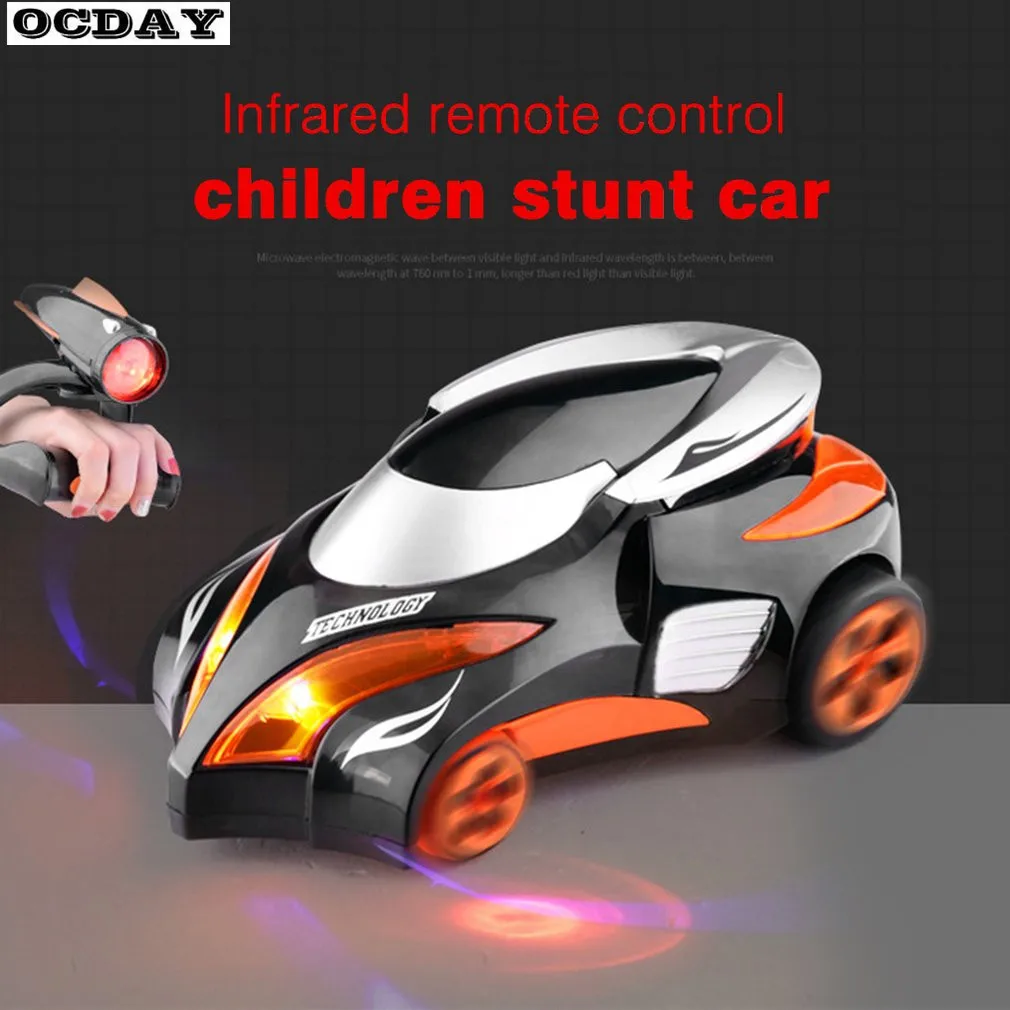 Радиоуправляемый автомобиль Детский пульт дистанционного управления автомобиль игрушка Инфракрасный слежения трюк автомобиль электронный автомобиль игрушка мальчики игрушка подарок на день рождения со звуком и светом