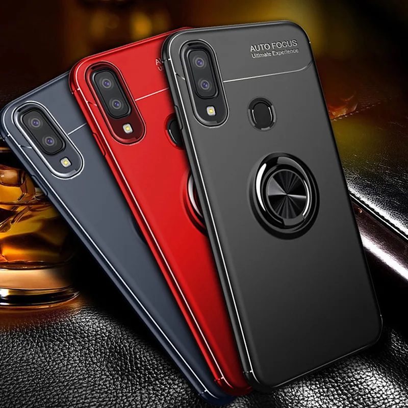 

Case for Samsung Galaxy A40 Case A30 A50 Cover Silicone Soft Case Luxury Magnetic Finger Ring Holder Cover for Samsung A40 Funda