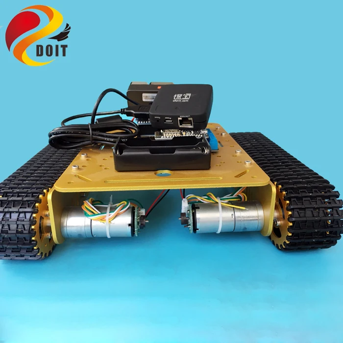

T200 Remote Control WiFi Video Robot Tank Chassis Mobile Platform for Arduino Robot Project with HD Camera