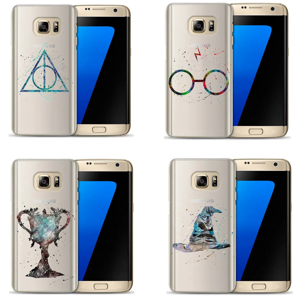 Phone Case for Samsung Galaxy S6 S6Edge S7 S7edge S8 S9plus Cover Soft Silicon Painted Watercolor Harry Potter Mobile Phone Bag Phone Case for Samsung Galaxy S6 S6Edge S7 S7edge S8 S9plus Cover Soft Silicon Painted Watercolor Harry Potter Mobile Phone Bag