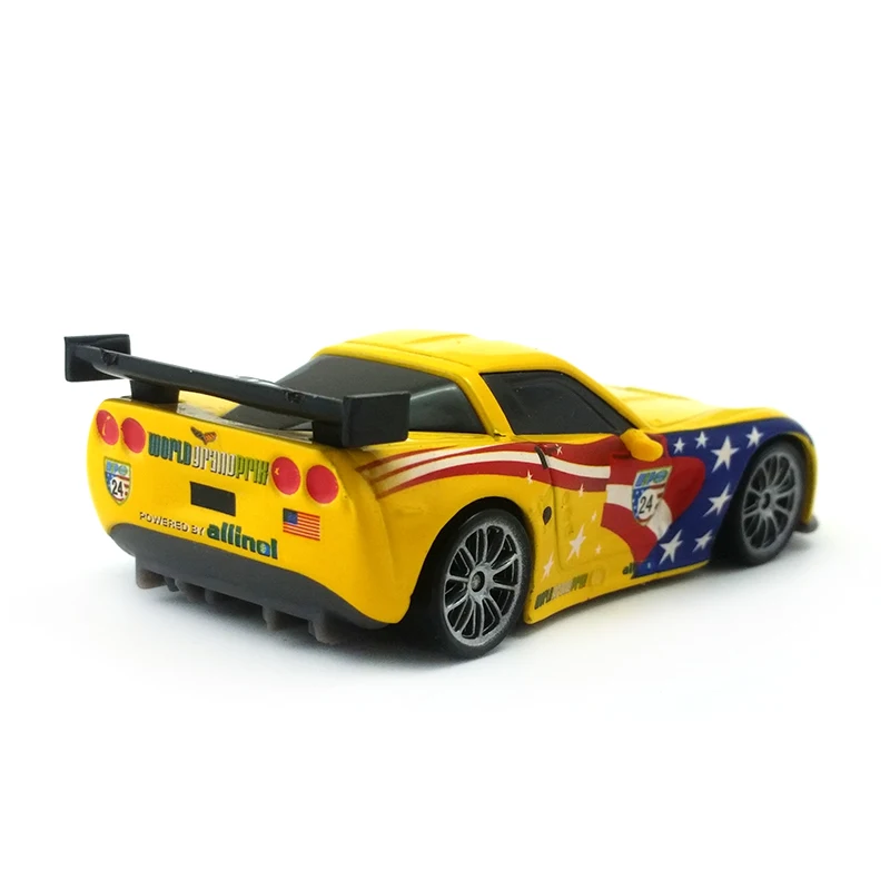 Disney Pixar Cars Jeff Gorvette 1:55 Металл литье под давлением автомобиля развивающие игрушки