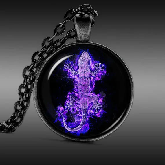 "PurpLiz" - Lizard necklace 1 "PurpLiz" - Lizard necklace 1