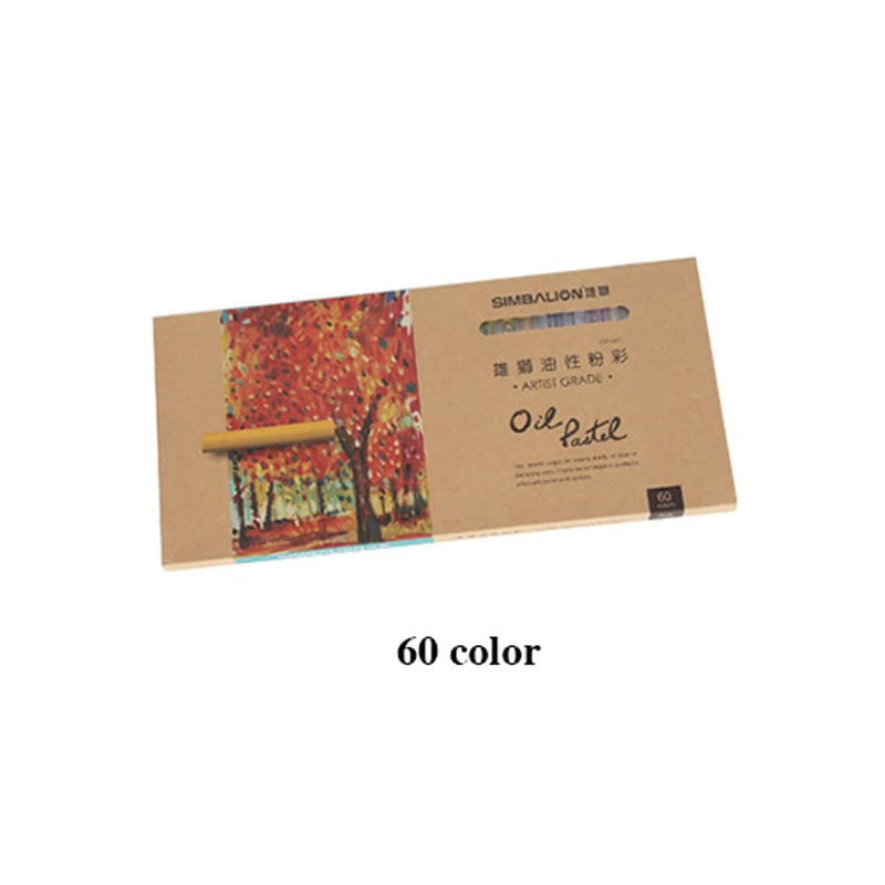 60 color 48 цветов Тяжелая цветная масляная пастель для художника, студента, граффити, рисование, ручка для рисования, школьные канцелярские принадлежности, мягкий карандаш, товары для рукоделия - Цвет: 60 color
