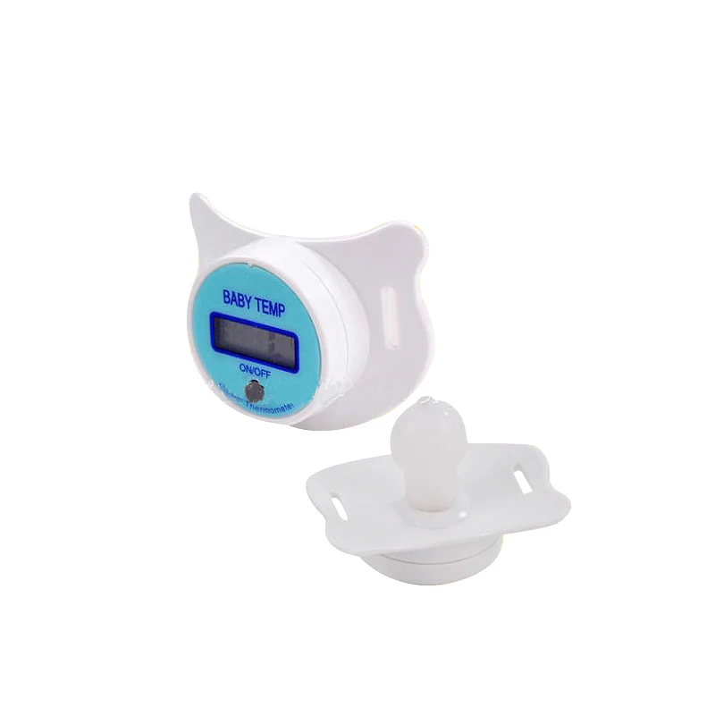 AAG Детская соска термометр Здоровый Медицинский силиконовый ниппель ЖК цифровой термометр безопасный температурный монитор устройство 10 - Цвет: MAAG404-blue