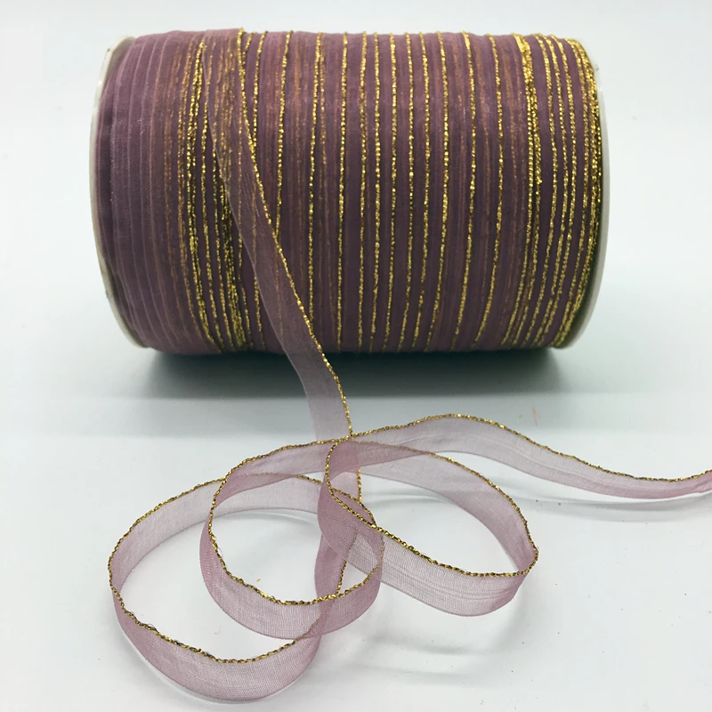 10yds/лот 3/8 &quot10 мм фотоблестящая Золотая ободковая фотосессия|organza ribbon bows|ribbon bow