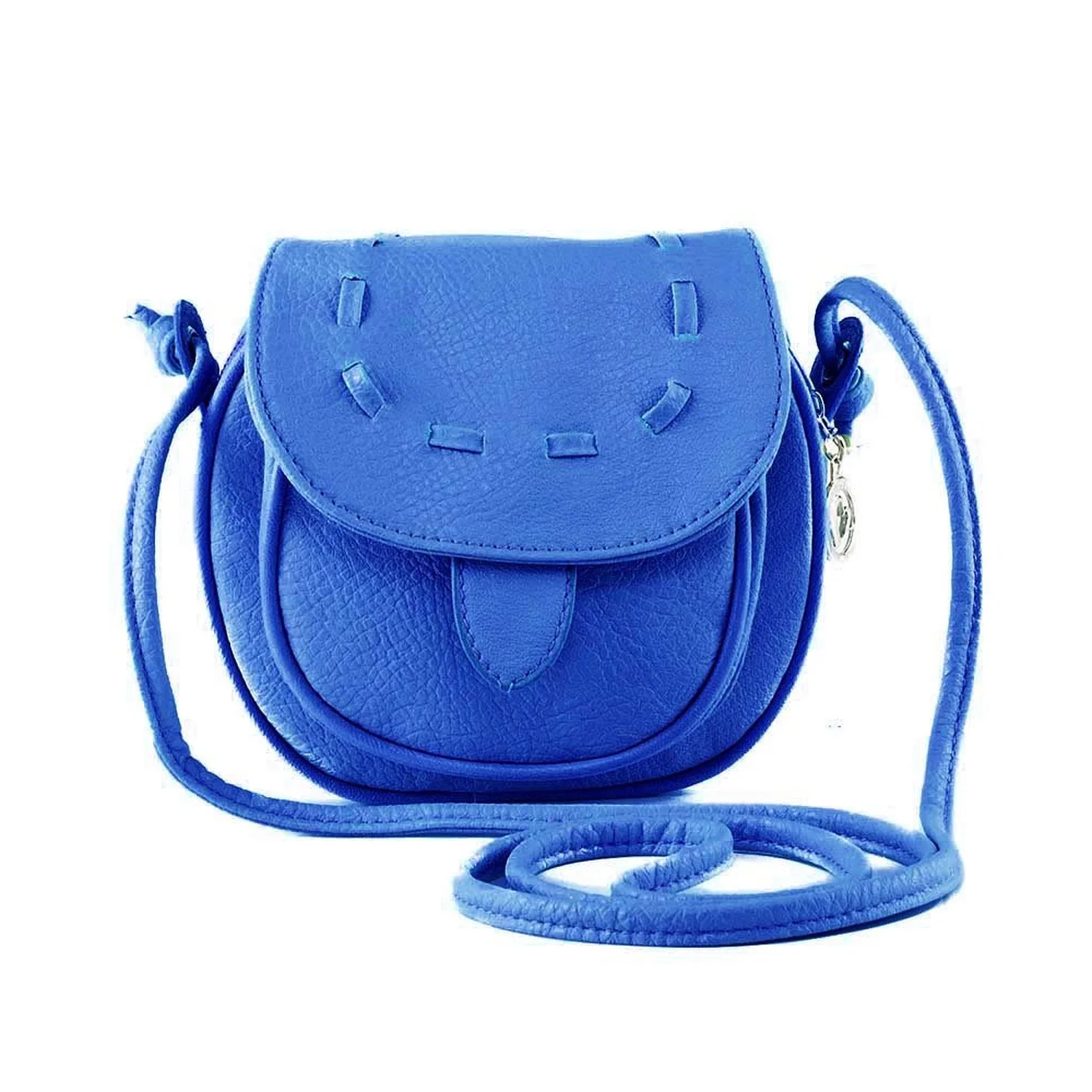 

New Fashion Mini Travel bag Shoulder bag PU Leather Messenger Bag Ladies Drawstring Bag blue