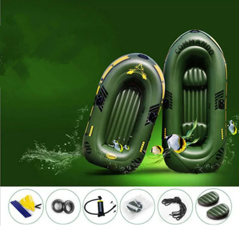 

Rowing Boat Hovercraft Creative Two-man Inflatable Ship Three People Rubber Boats PVC Thicken Wear-resistant Ship G974