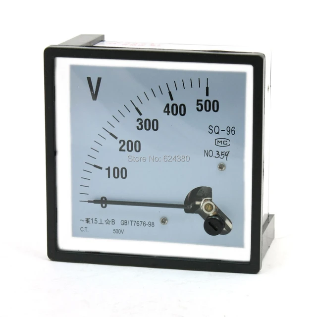 Voltmeter analog 0…500V 96×96 - Elektrogrosshandel