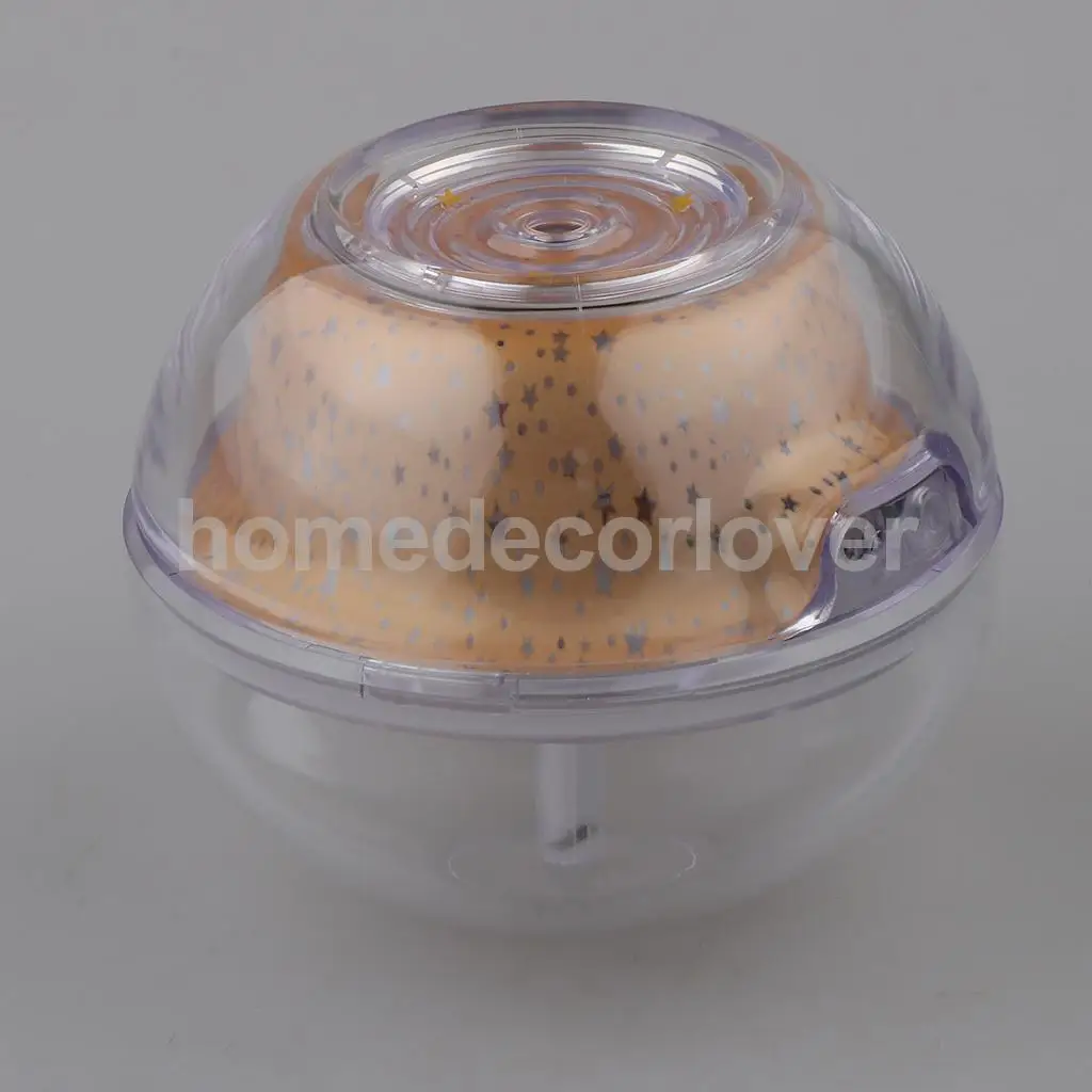Star Moon Projection Lamp Silent Humidifier with LED Night Light for Kids Bedroom
