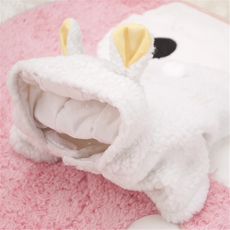 

2017 New Winter Pet Puppy Dog Clothes Cute White Sheep Warm Hoodie Coat Apparel Clothes XS-XL