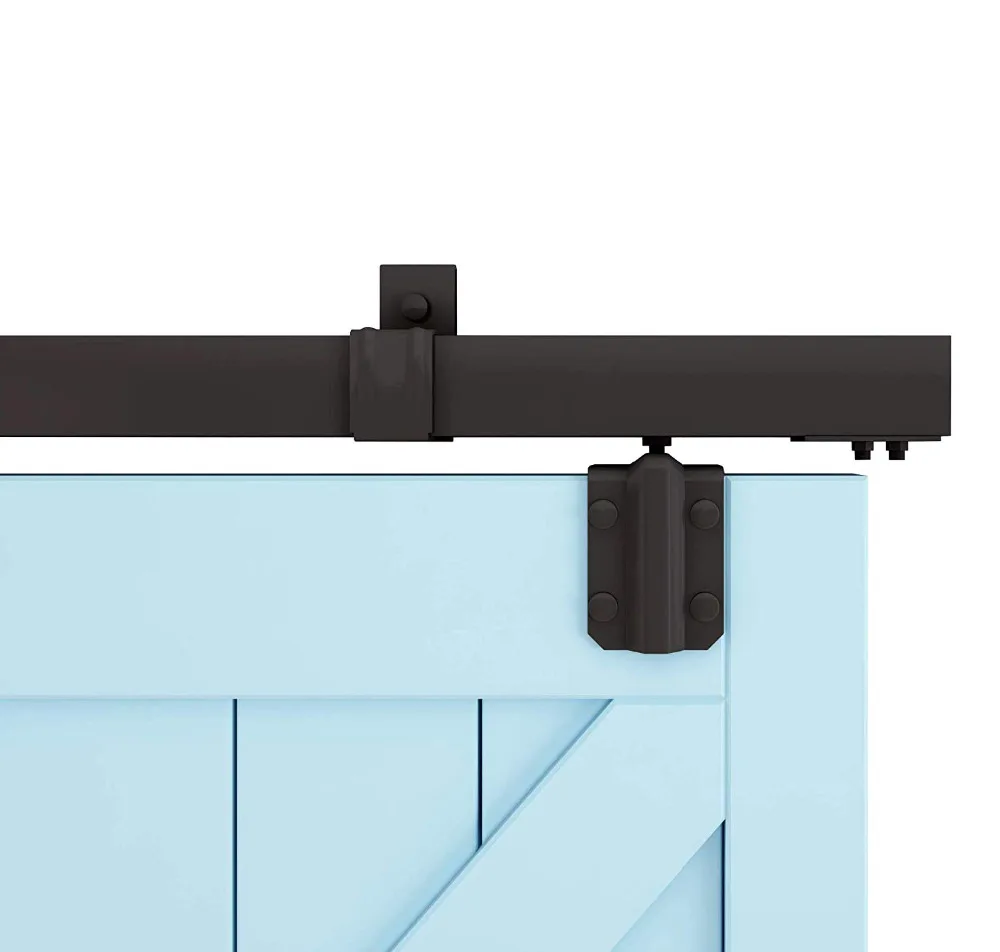 Diyhd M0083 Box Rail Hardware Heavy Duty Steel Sliding Barn Door