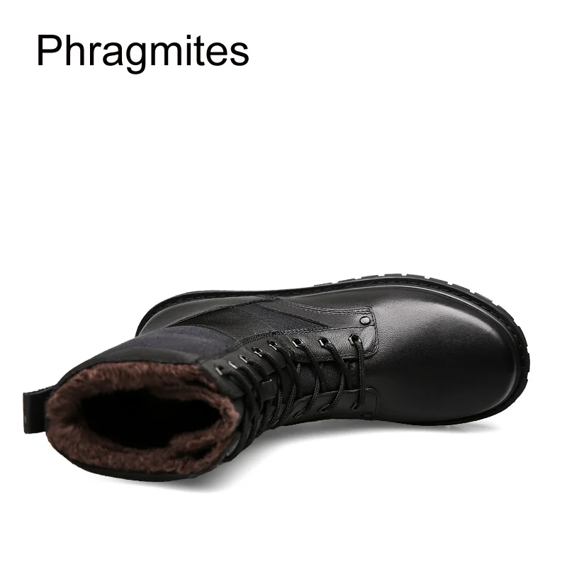 Phragmites размера плюс 14 # унисекс ботинки женские армейские зимние теплые кожаные с