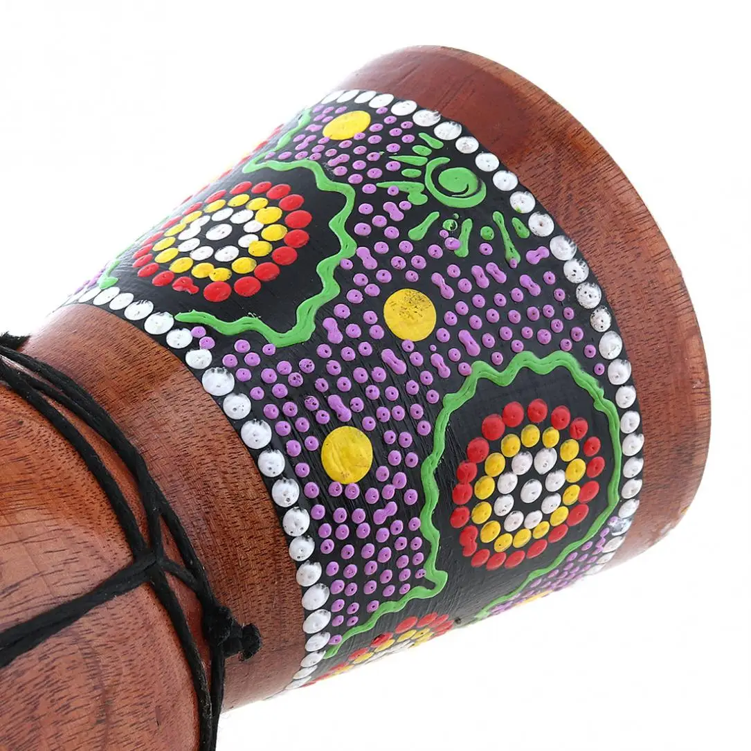 4 дюймов 6 дюймов Профессиональный Африканский Djembe барабан дерево козья кожа хороший звук традиционный музыкальный инструмент