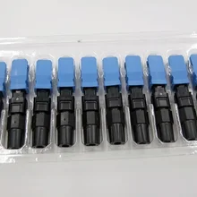 100 шт./лот SC оптический оптоволоконный соединитель FTTH SC/UPC-D одиночный режим быстрый разъем специальная для России