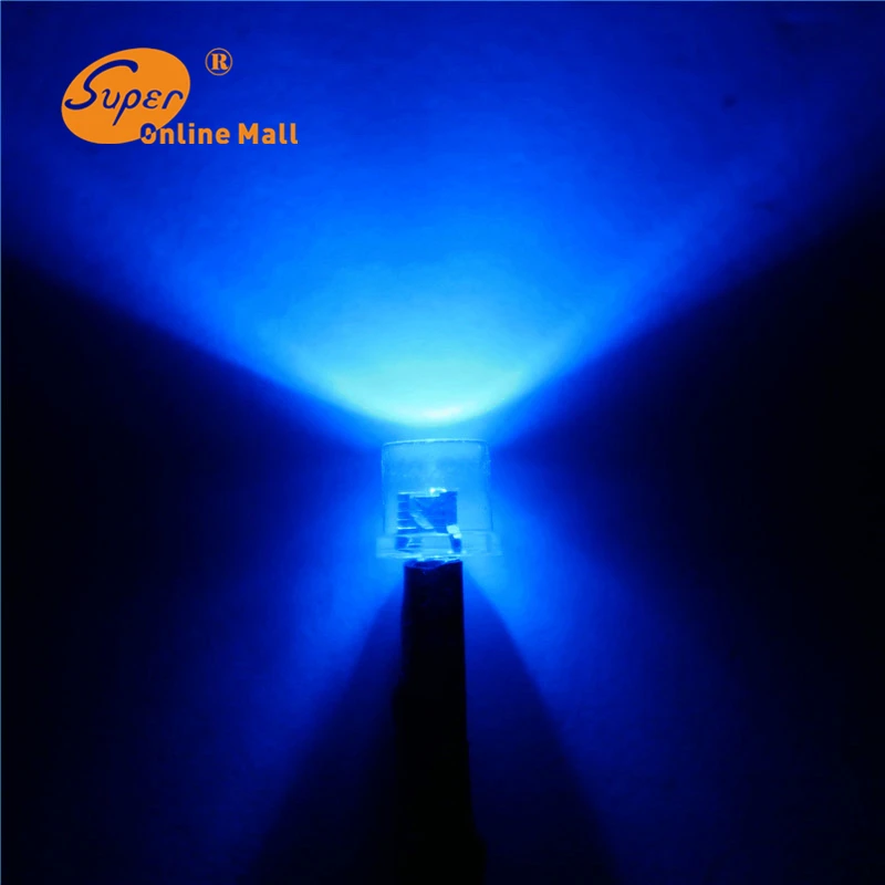 

20pcs 5mm Pre-Wired Resistor Flat Top Blue 3-12V DC 20cm LED Wide Angle Light Bulb Emitting Diodes For Car Toy DIY