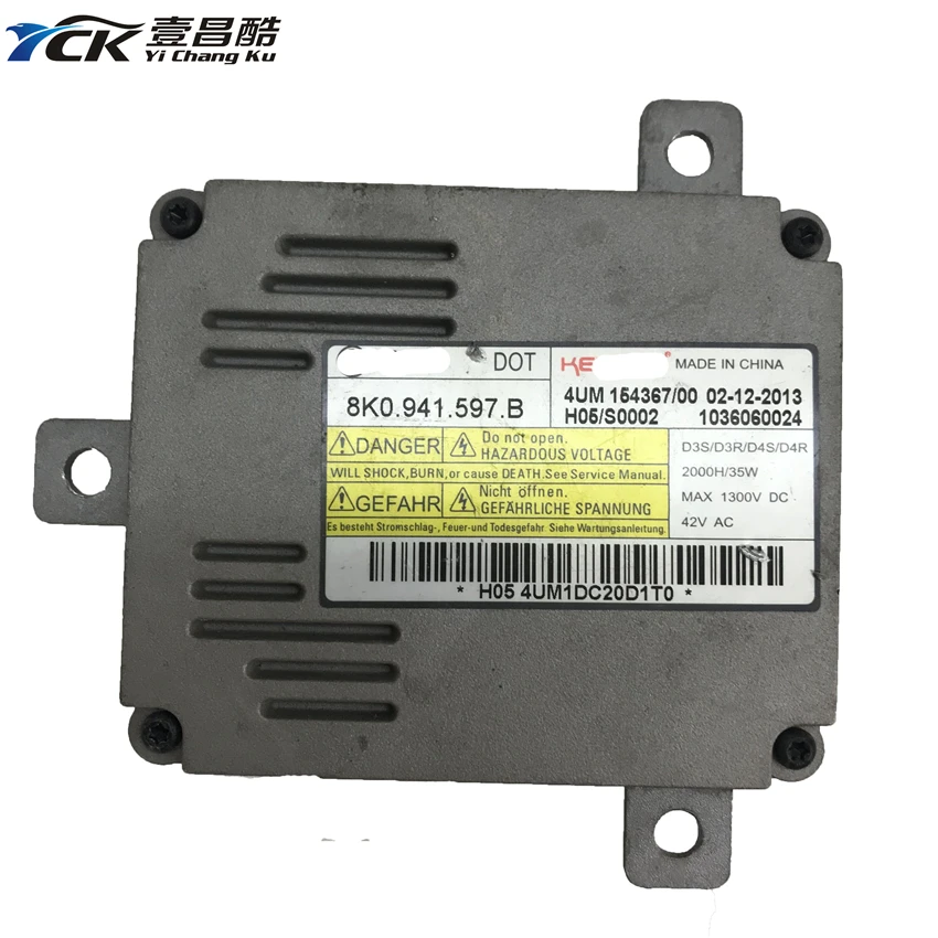 

1PC YCK Original D3S D3R D4S D4R Headlight HID Ballast 8K0.941.597.B 1036060024 8K0941597B Car Accessories Genuine and Used