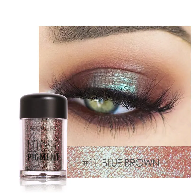 

FOCALLURE 12 Colors Glitter Eye Shadow Cosmetics Makeup Diamond Lips Loose Eyes Pigment Powder Woman Cosmetics Make Up Eyeshadow