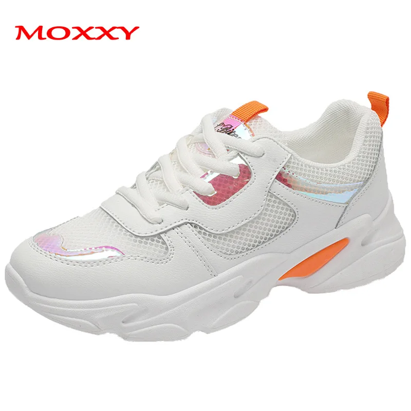 

2019 New Fashion Mesh Chunky Sneakers Women Pink White Shoes Woman tenis feminino Casual Sport Sneakers Autumn chaussures femme