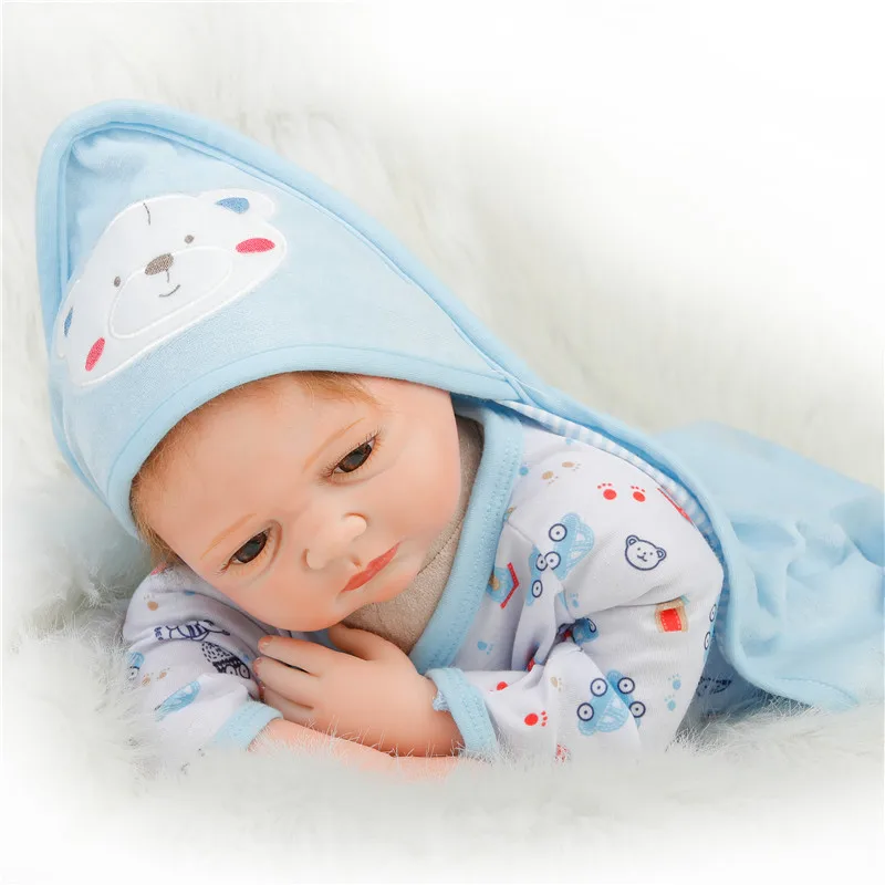 SanyDoll 22 дюйма 55 см силиконовые куклы для новорожденных Реалистичная модная одежда