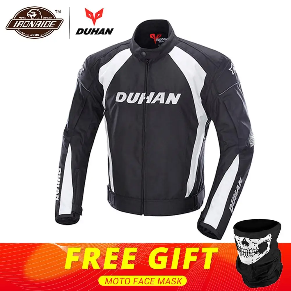 

DUHAN Autumn Winter Motorcycle Jacket Men Protective Gear Moto Jacket Windproof Cold-proof Touring Motorbike Riding Clothing