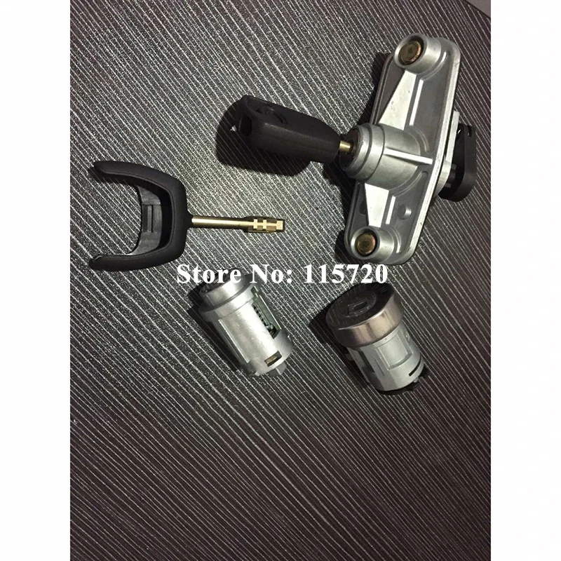 

1Set Deputy Factory Full Auto Car Whole Electronic Key Lock Cylinder Complete lock kit LK1S71F22050AA with Key for Ford Mondeo